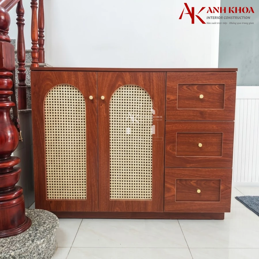 Ảnh thực tế tủ đựng chén nhà bếp gỗ công nghiệp đẹp hiện đại Ảnh thực tế tủ đựng chén nhà bếp gỗ công nghiệp đẹp hiện đại