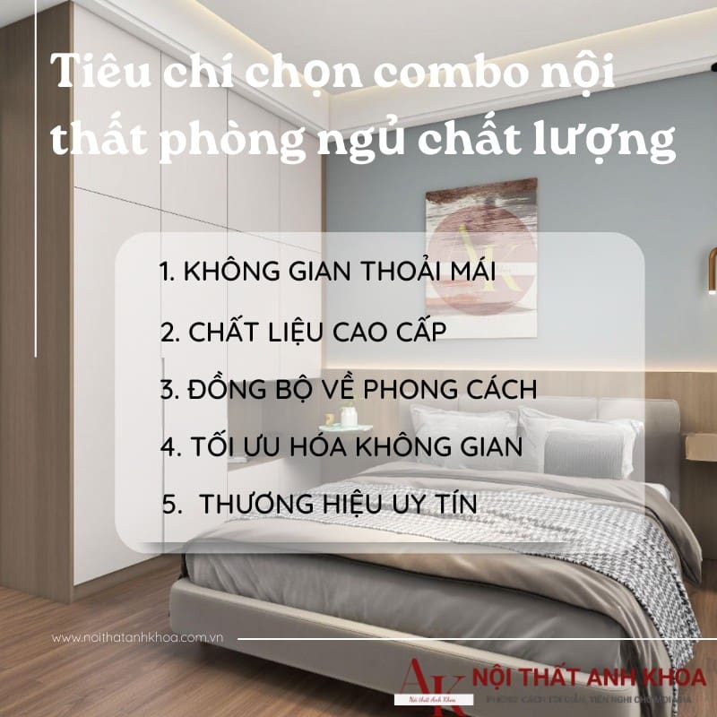 Tiêu chí chọn Combo nội thất phòng ngủ chất lượng Tiêu chí chọn Combo nội thất phòng ngủ chất lượng