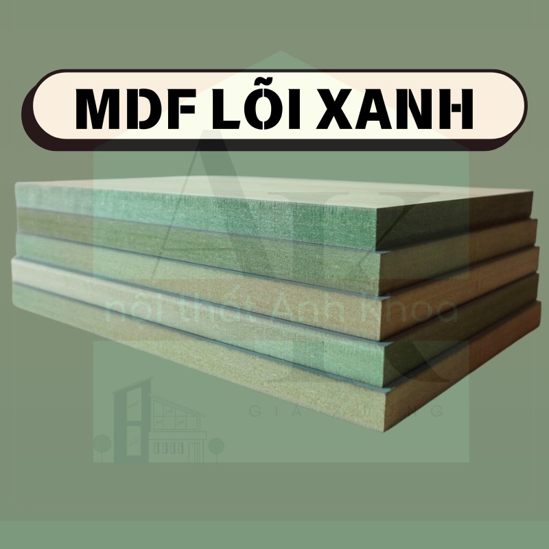 Gỗ công nghiệp MDF lõi xanh chống ẩm Gỗ công nghiệp MDF lõi xanh chống ẩm