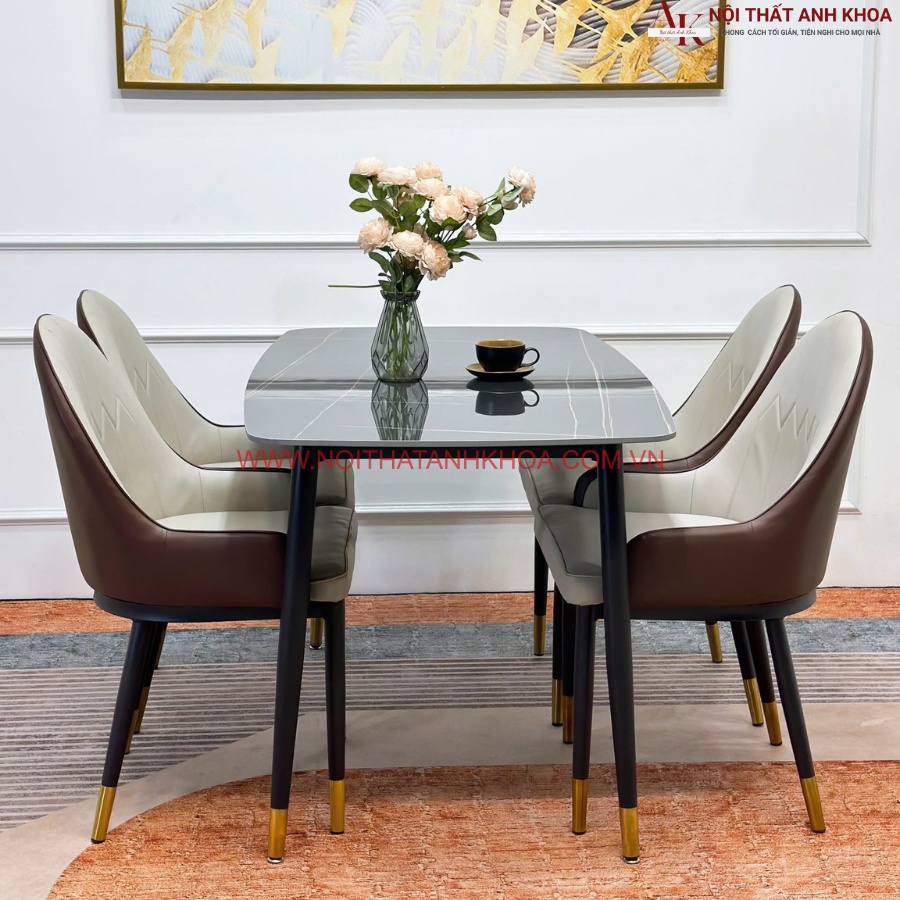 Bộ bàn ăn 4 người hiện đại giá rẻ Bộ bàn ăn 4 người hiện đại giá rẻ