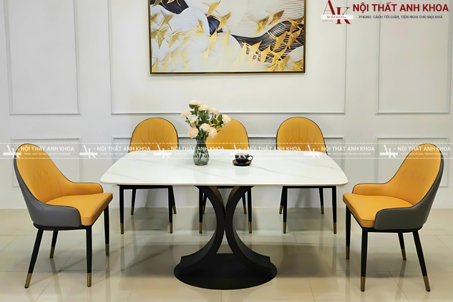 Bàn ăn mặt đá - Điểm nhấn đẳng cấp cho phòng bếp Bàn ăn mặt đá - Điểm nhấn đẳng cấp cho phòng bếp