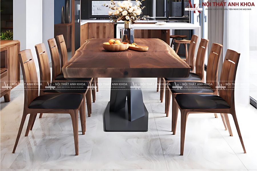 Bàn ăn 8 người kéo dài mở rộng thông minh Bàn ăn 8 người kéo dài mở rộng thông minh