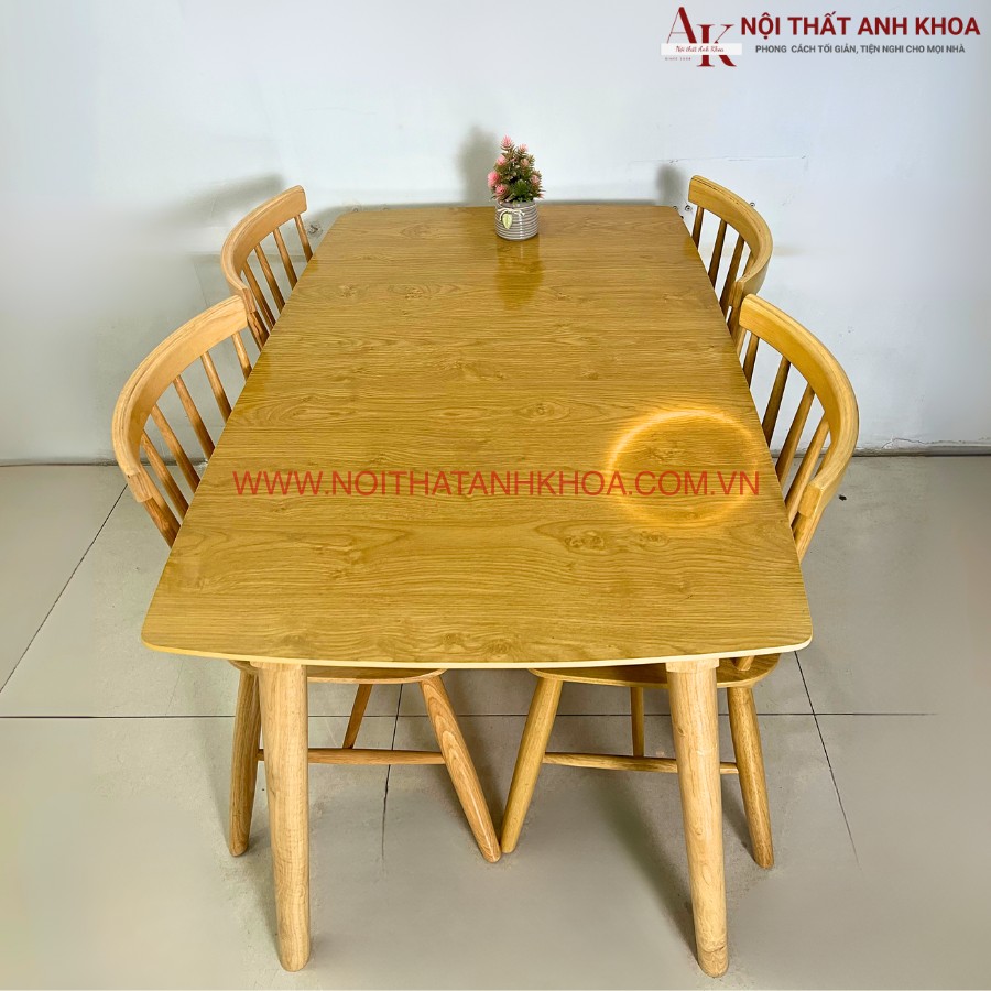 Bàn ăn gỗ 4 ghế đẹp nhỏ gọn Bàn ăn gỗ 4 ghế đẹp nhỏ gọn