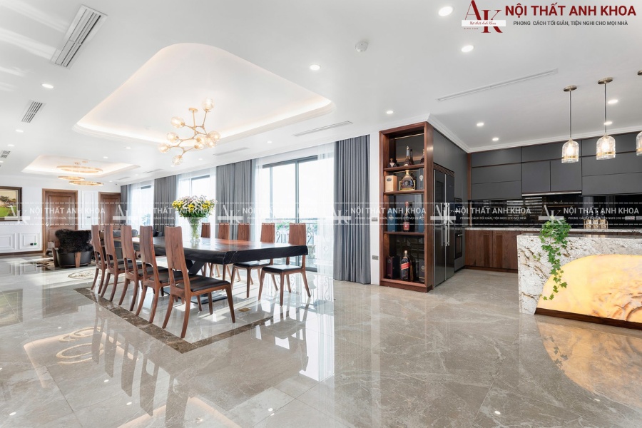 Bàn ăn 10 ghế dành cho tiệc gia đình và sự kiện Bàn ăn 10 ghế dành cho tiệc gia đình và sự kiện
