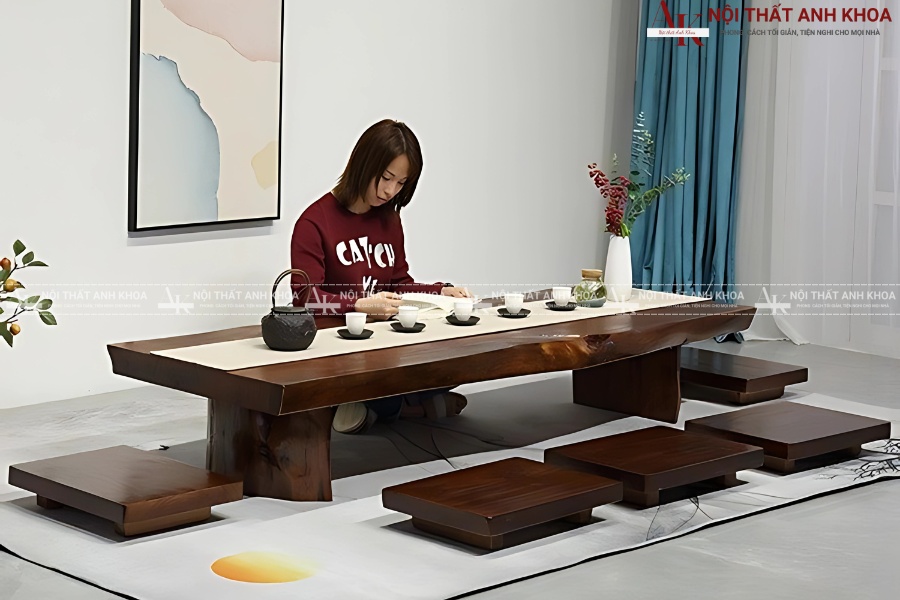 Bàn ăn 8 ghế kiểu nhật - Tối giản, tinh tế cho không gian sống hiện đại Bàn ăn 8 ghế kiểu nhật - Tối giản, tinh tế cho không gian sống hiện đại