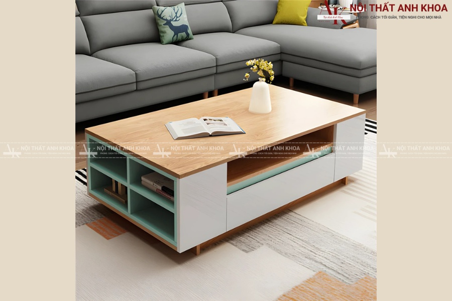 Mẫu bàn sofa gỗ công nghiệp - Phong cách trẻ trung, hiện đại Mẫu bàn sofa gỗ công nghiệp - Phong cách trẻ trung, hiện đại