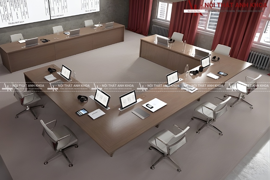 Bàn họp chữ U - Sự lựa chọn cho phòng họp lớn Bàn họp chữ U - Sự lựa chọn cho phòng họp lớn