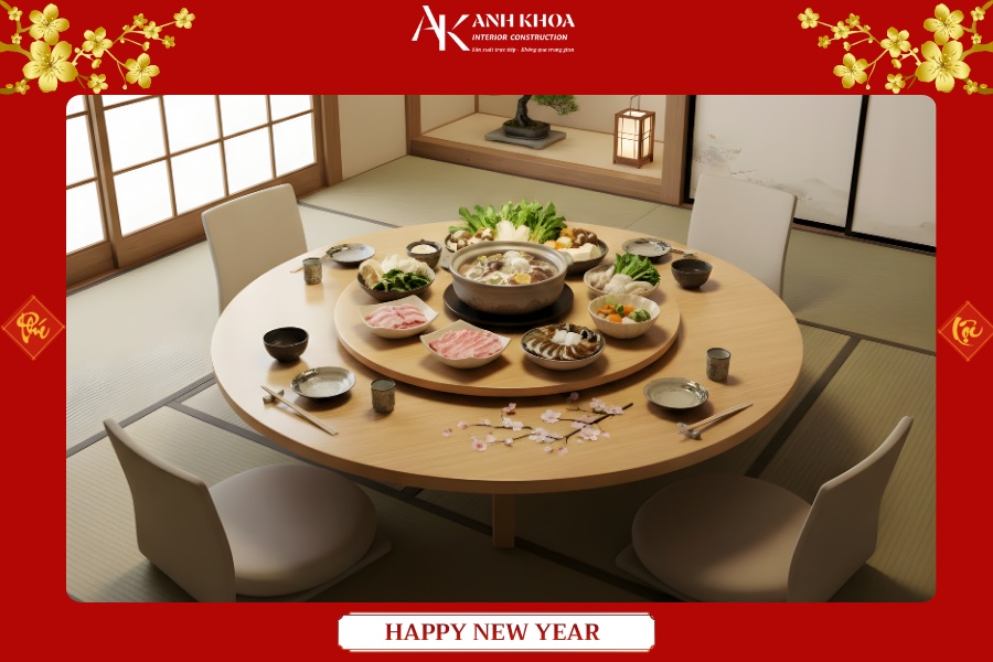 Xu hướng nội thất 2026 - Sự lên ngôi của bàn ăn phong cách Nhật Xu hướng nội thất 2026 - Sự lên ngôi của bàn ăn phong cách Nhật