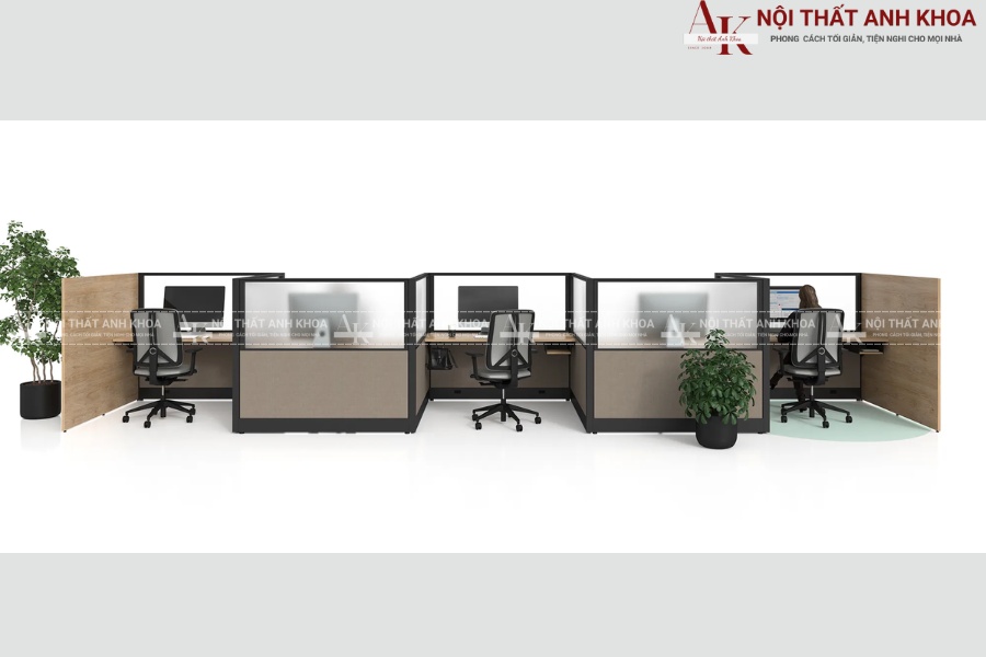 Mẫu bàn làm việc văn phòng hiện đại - Tối ưu không gian Mẫu bàn làm việc văn phòng hiện đại - Tối ưu không gian