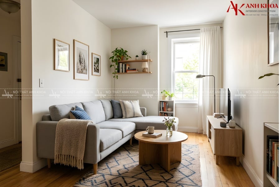 Bàn ghế sofa phòng khách nhỏ - Giải pháp cho không gian hẹp Bàn ghế sofa phòng khách nhỏ - Giải pháp cho không gian hẹp