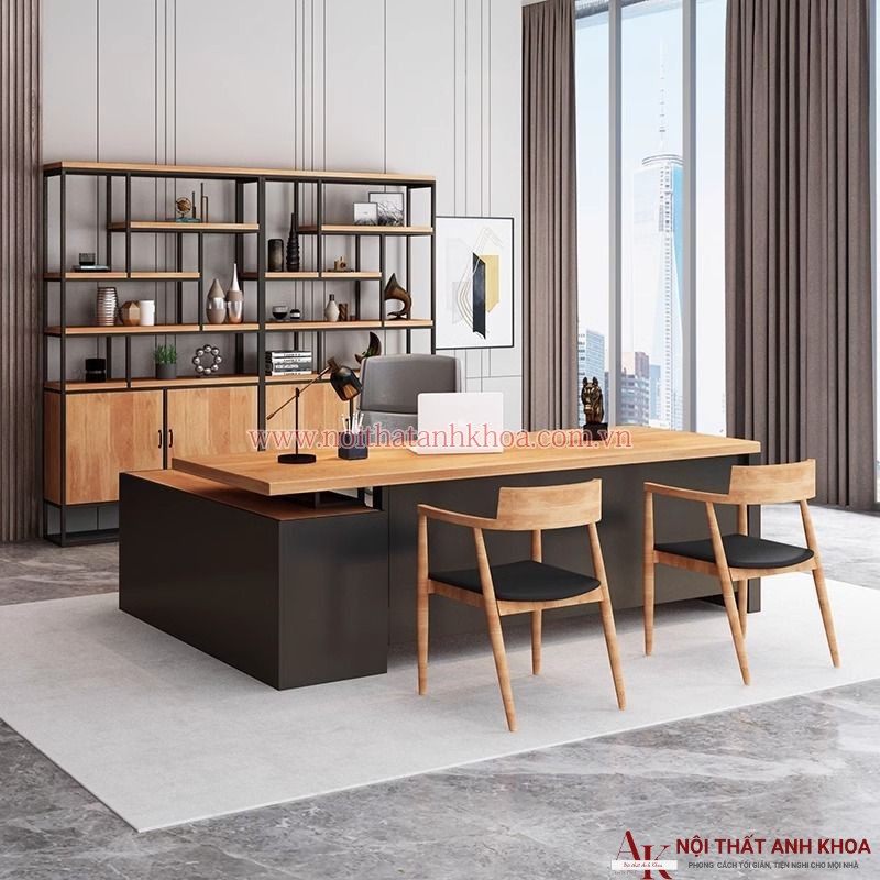 Bàn giám đốc văn phòng gỗ MDF hiện đại giá tốt