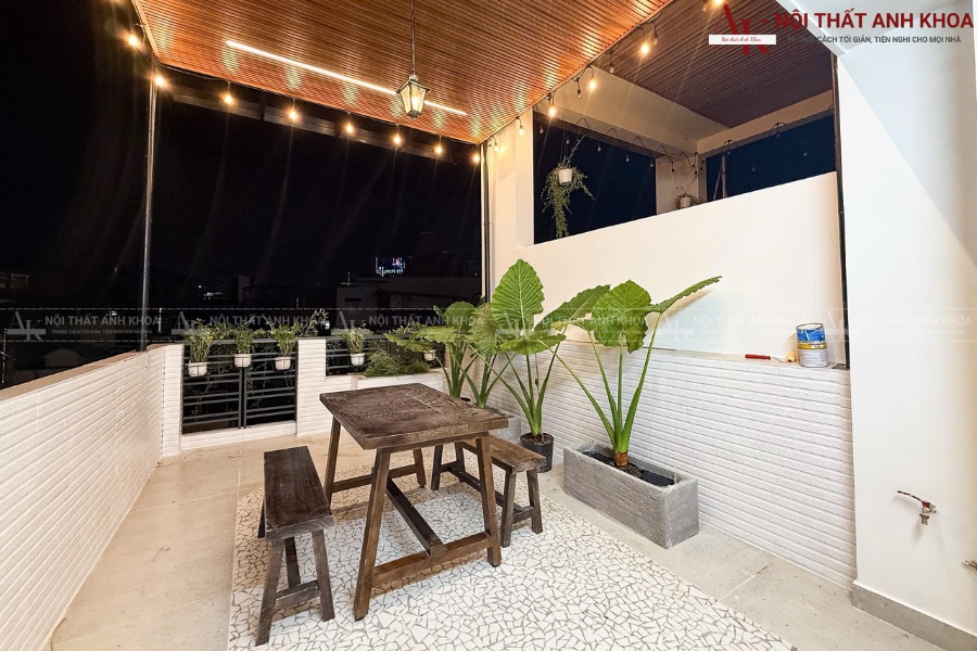 Không gian sân thượng tại dự án Quận 7 Không gian sân thượng tại dự án Quận 7