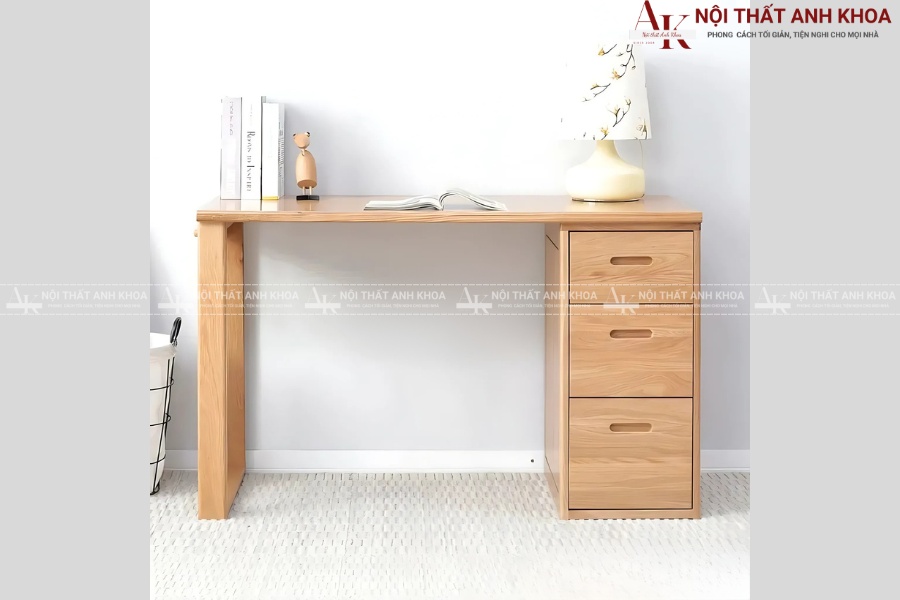 Bàn làm việc gỗ tự nhiên giá rẻ - Bền đẹp, tinh tế Bàn làm việc gỗ tự nhiên giá rẻ - Bền đẹp, tinh tế