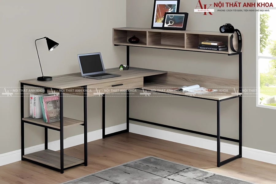 Bàn học chân sắt - Nội thất Anh Khoa Bàn học chân sắt - Nội thất Anh Khoa