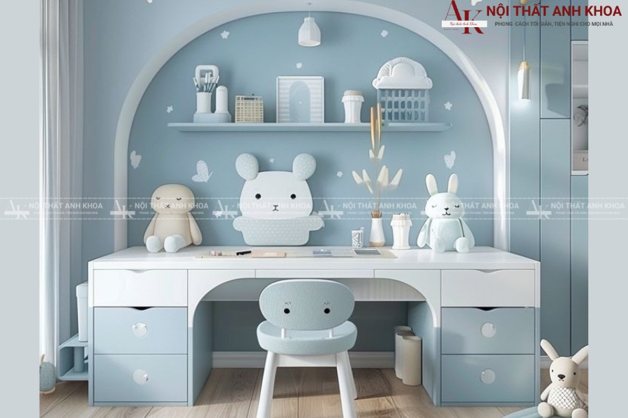 Bàn học cho bé gái - Nội thất Anh Khoa Bàn học cho bé gái - Nội thất Anh Khoa