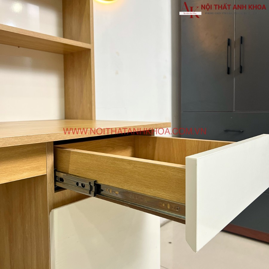 Bàn học có kệ sách gỗ công nghiệp Bàn học có kệ sách gỗ công nghiệp