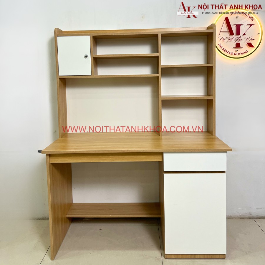 Bàn học có kệ sách gỗ công nghiệp Bàn học có kệ sách gỗ công nghiệp