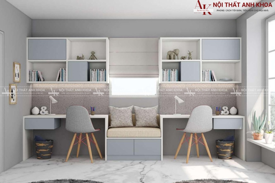 Bàn học đôi cho bé trai Bàn học đôi cho bé trai