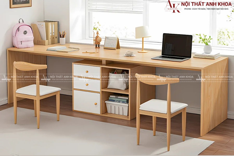 Bàn học đôi - Nội thất Anh Khoa Bàn học đôi - Nội thất Anh Khoa