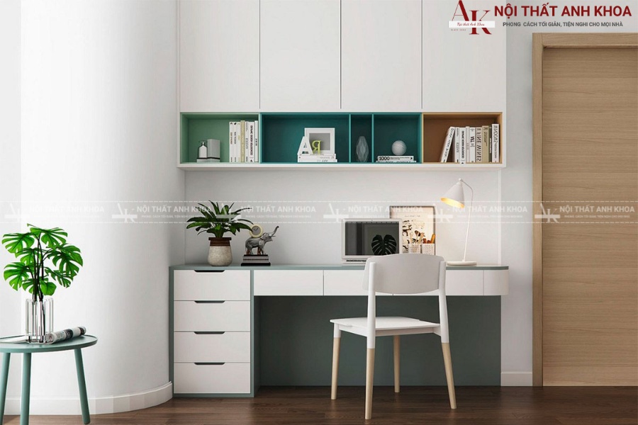 Bàn học gỗ công nghiệp - Nội thất Anh Khoa Bàn học gỗ công nghiệp - Nội thất Anh Khoa