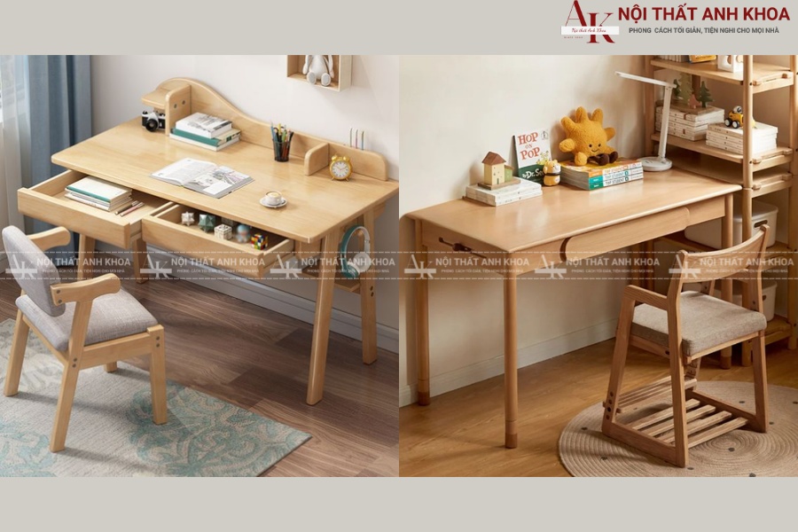 Bàn học gỗ tự nhiên Bàn học gỗ tự nhiên