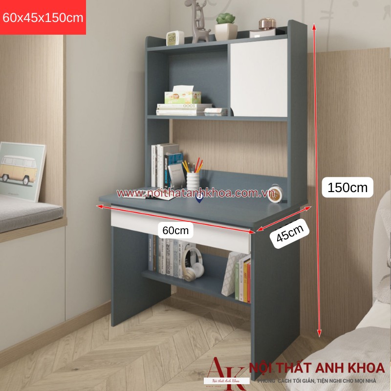 Bàn học sinh màu xám gỗ MDF (KT: 60 x 45 x 150cm) Bàn học sinh màu xám gỗ MDF (KT: 60 x 45 x 150cm)