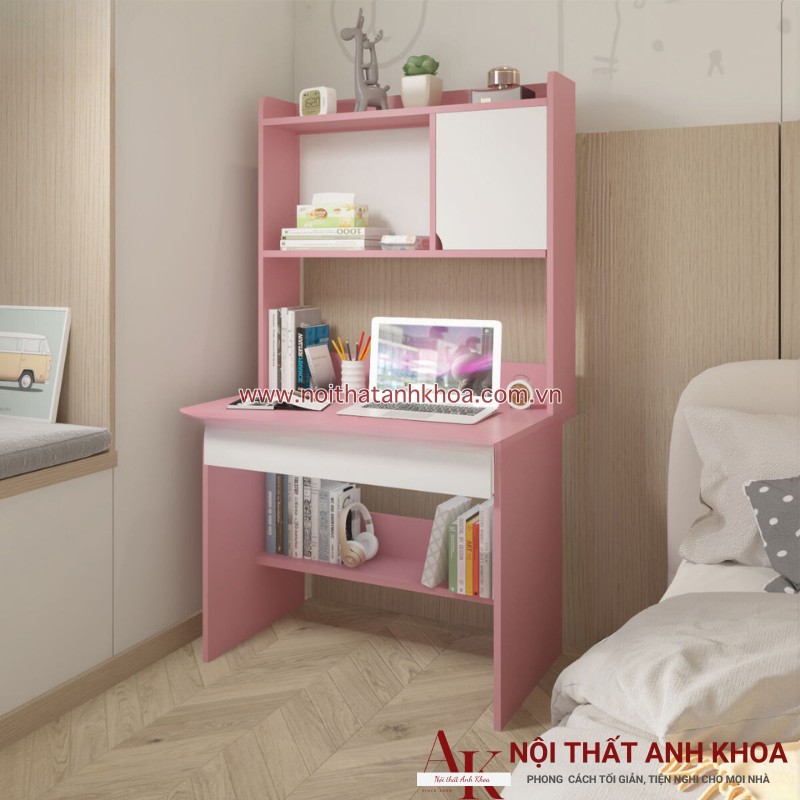 Bàn học sinh màu hồng gỗ mdf giá rẻ Bàn học sinh màu hồng gỗ mdf giá rẻ