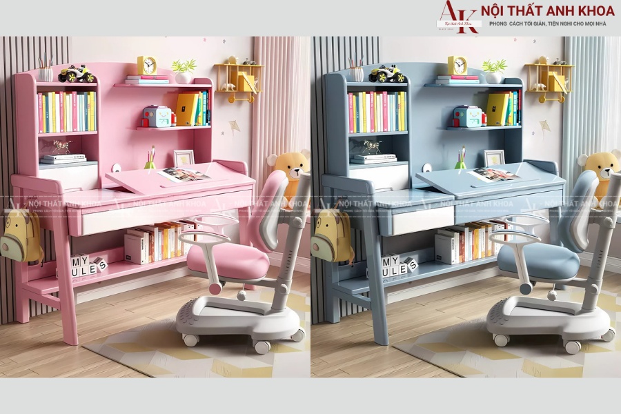 Bàn học thông minh bằng gỗ bền đẹp Bàn học thông minh bằng gỗ bền đẹp