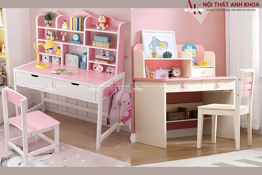 Bàn học thông minh có giá sách mini Bàn học thông minh có giá sách mini