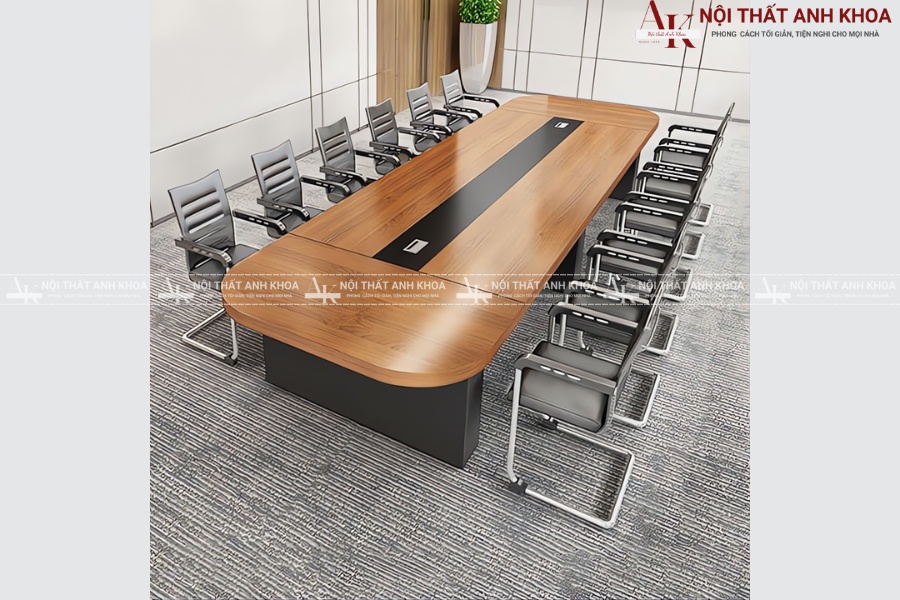 Mẫu bàn họp dài 3m6 cho phòng họp 10 - 12 người Mẫu bàn họp dài 3m6 cho phòng họp 10 - 12 người