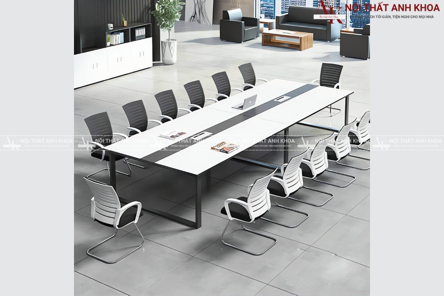 Bàn họp 3m6 gỗ công nghiệp - Bền đẹp, giá hợp lý Bàn họp 3m6 gỗ công nghiệp - Bền đẹp, giá hợp lý