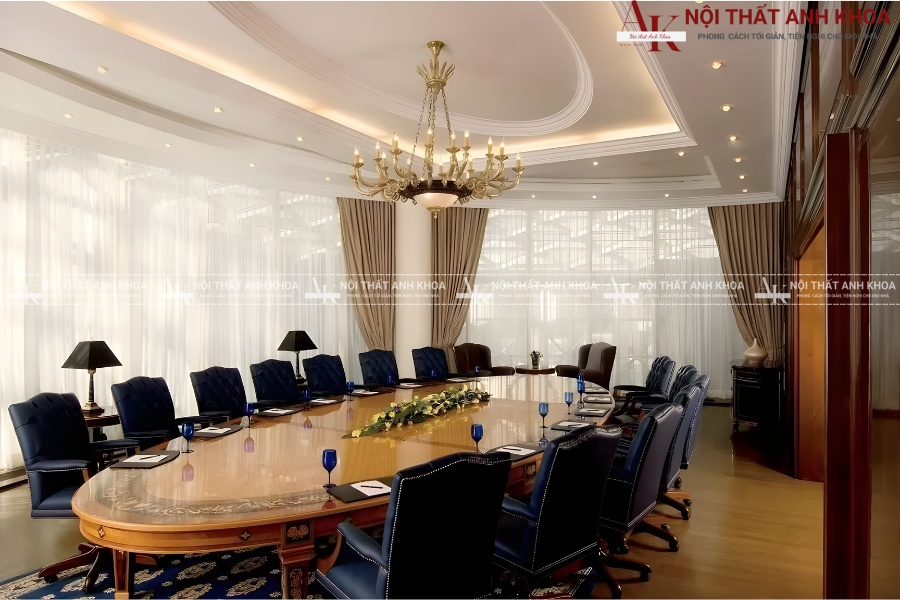 Bàn họp gỗ óc chó - Giải pháp hoàn hảo cho phòng họp cao cấp Bàn họp gỗ óc chó - Giải pháp hoàn hảo cho phòng họp cao cấp