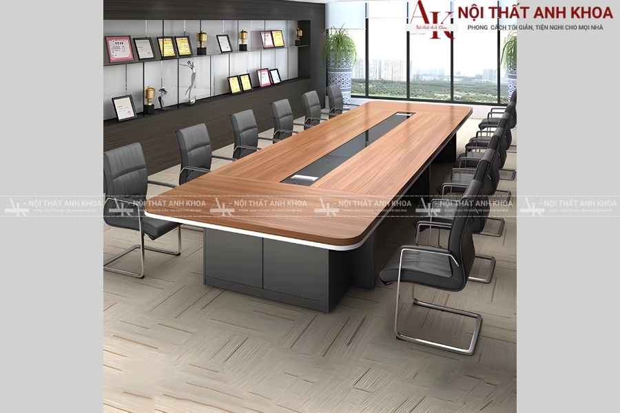Bàn họp chữ nhật bo góc - Hiện đại cho doanh nghiệp trẻ Bàn họp chữ nhật bo góc - Hiện đại cho doanh nghiệp trẻ