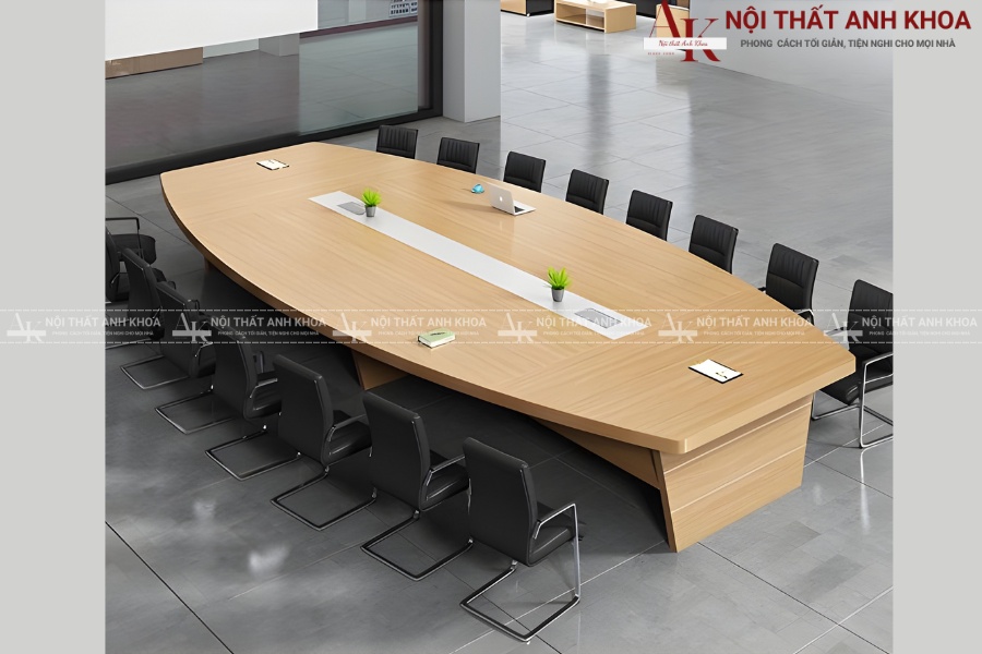 Bàn họp hình thuyền - Bền đẹp, tinh tế, tiết kiệm chi phí Bàn họp hình thuyền - Bền đẹp, tinh tế, tiết kiệm chi phí