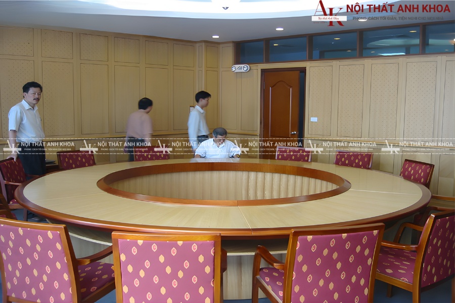 Mẫu bàn họp tròn cao cấp, sang trọng cho giám đốc Mẫu bàn họp tròn cao cấp, sang trọng cho giám đốc