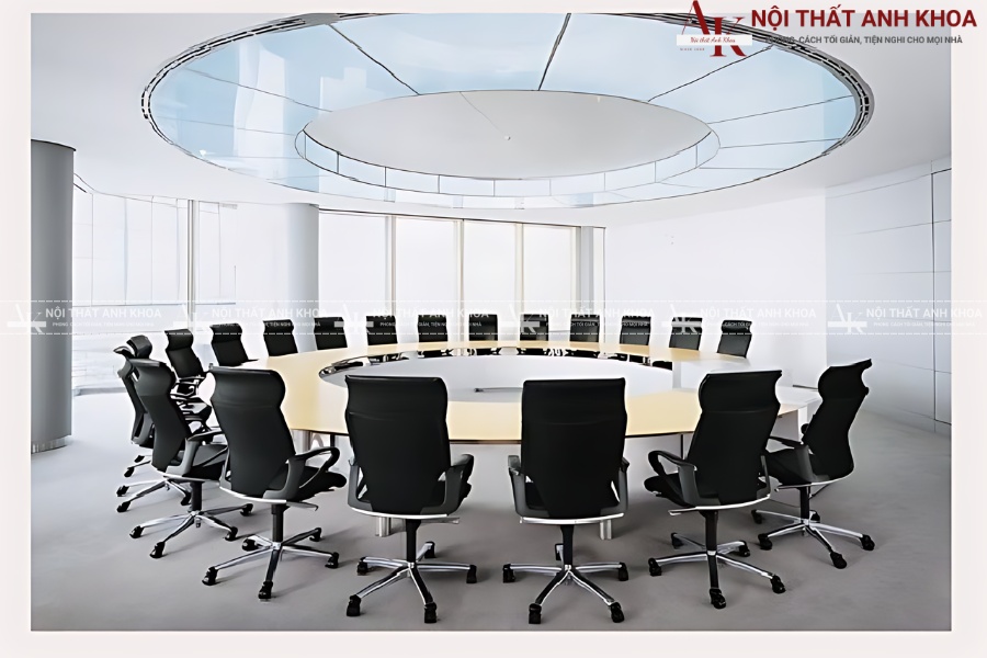Bàn họp tròn - Giải pháp tiết kiệm không gian văn phòng Bàn họp tròn - Giải pháp tiết kiệm không gian văn phòng