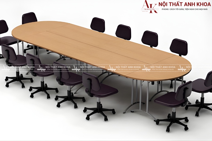 Bàn họp Oval đẹp, giá tốt - Tối giản nhưng tinh tế Bàn họp Oval đẹp, giá tốt - Tối giản nhưng tinh tế