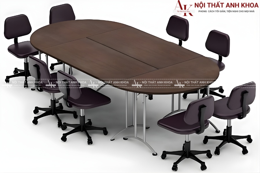 Bàn họp hình Oval - Tạo không gian kết nối hiệu quả Bàn họp hình Oval - Tạo không gian kết nối hiệu quả
