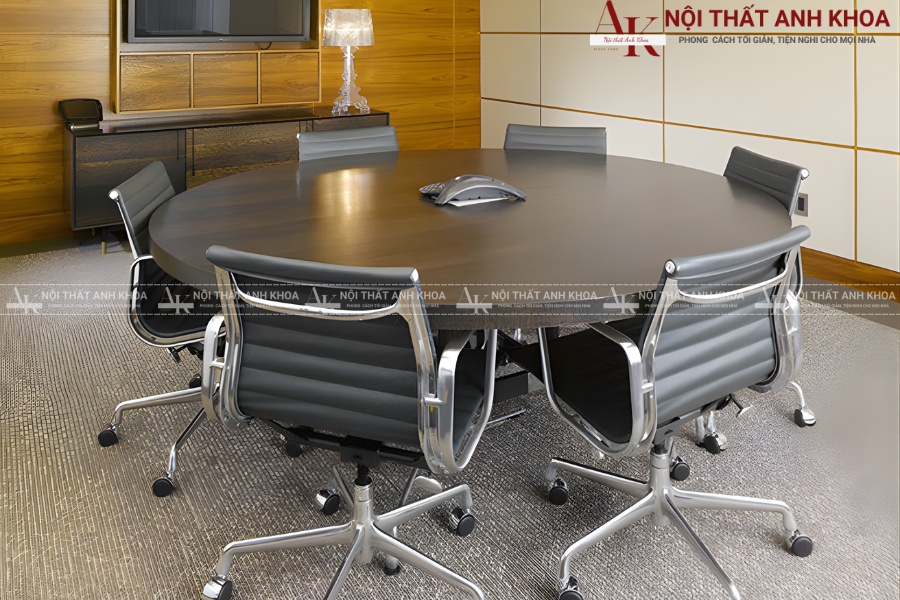 Bàn họp tròn nhỏ gọn mà vẫn sang Bàn họp tròn nhỏ gọn mà vẫn sang