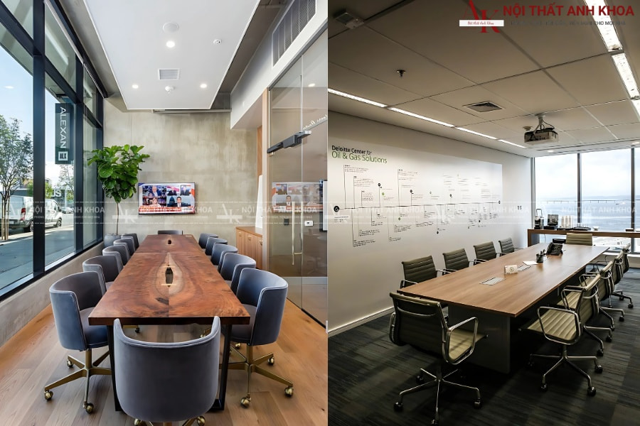 Thiết kế phòng họp đẹp với bàn họp đa năng Thiết kế phòng họp đẹp với bàn họp đa năng