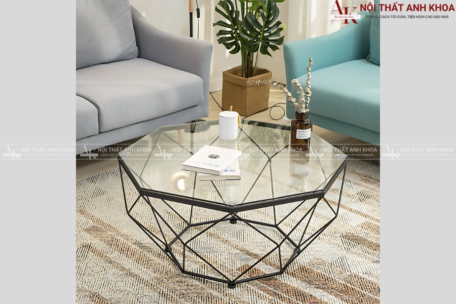 Bàn sofa mặt kính trắng - Mang lại cảm giác rộng rãi, thoáng đãng Bàn sofa mặt kính trắng - Mang lại cảm giác rộng rãi, thoáng đãng