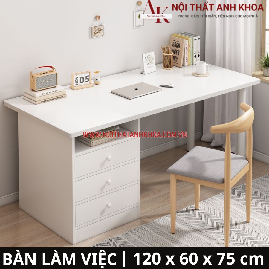Bàn làm việc đơn giản được làm từ gỗ công nghiệp MDF Bàn làm việc đơn giản được làm từ gỗ công nghiệp MDF