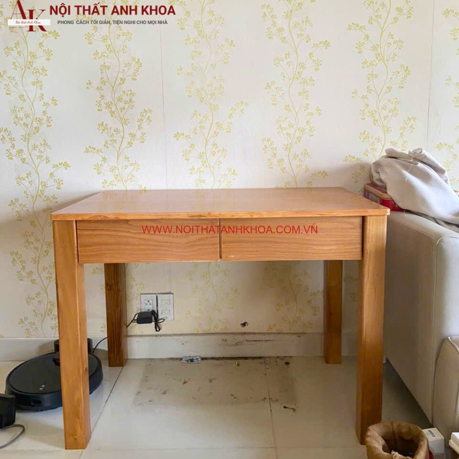 Bàn làm việc gỗ cao su đơn giản giá rẻ Bàn làm việc gỗ cao su đơn giản giá rẻ