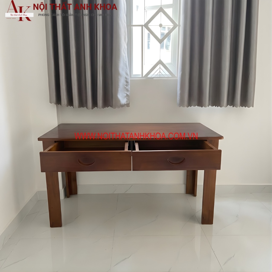 Bàn làm việc gỗ tự nhiên chắc chắn, bền đẹp Bàn làm việc gỗ tự nhiên chắc chắn, bền đẹp