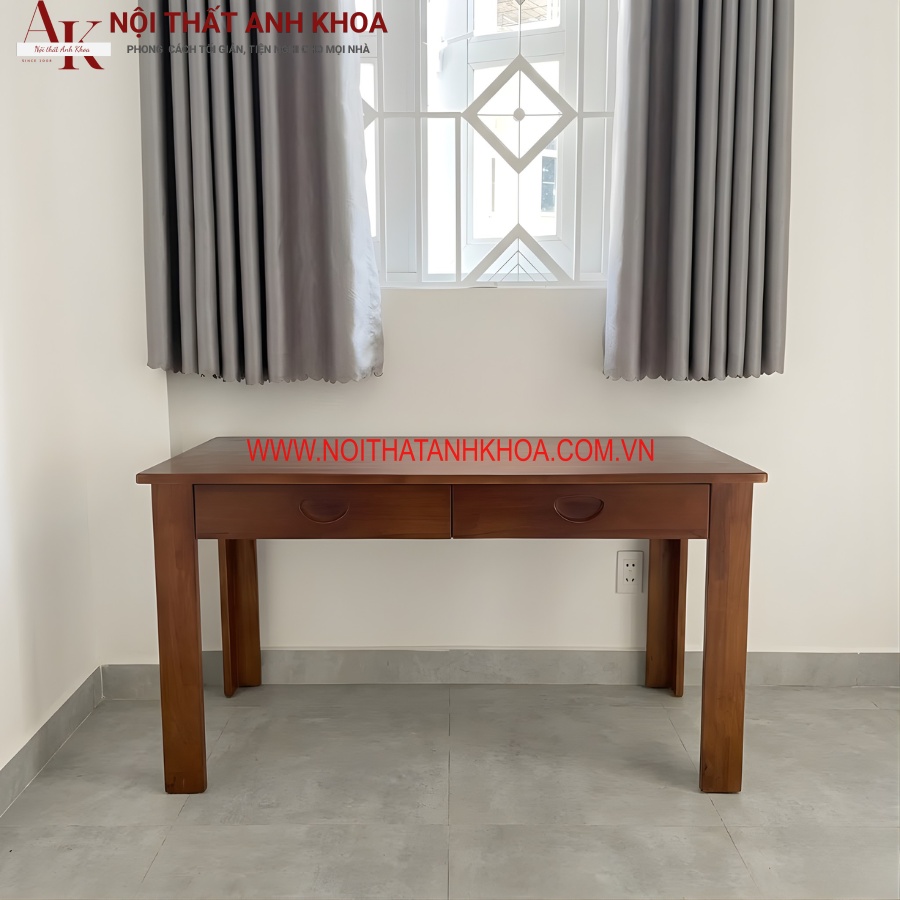 Bàn làm việc gỗ tự nhiên chắc chắn, bền đẹp Bàn làm việc gỗ tự nhiên chắc chắn, bền đẹp