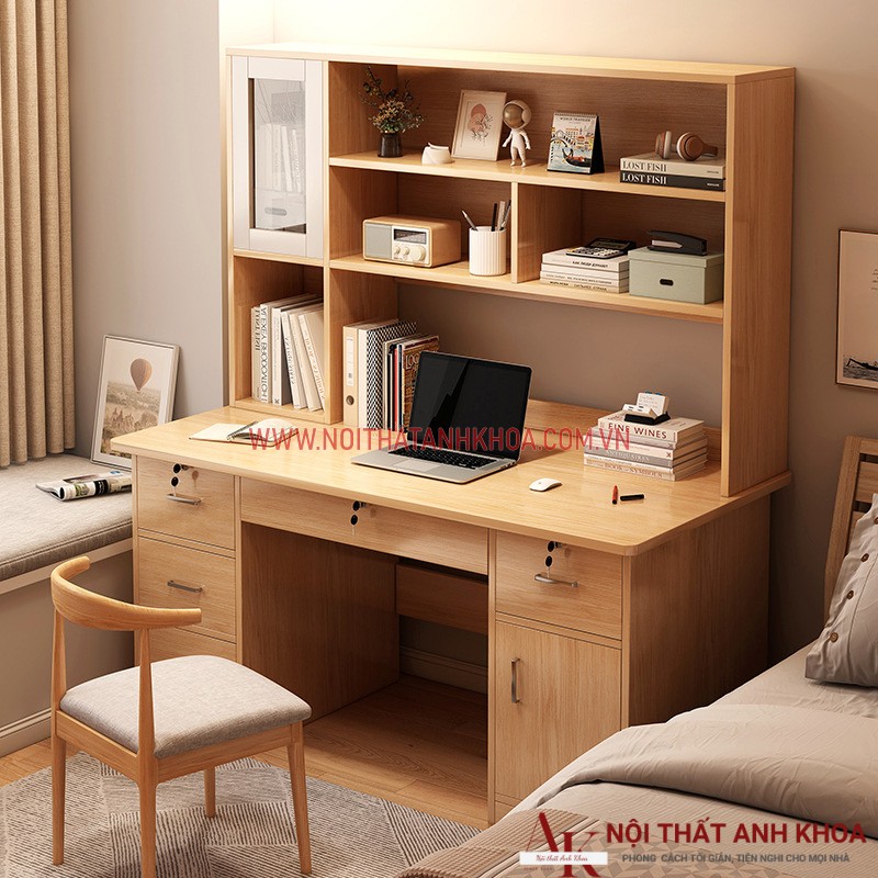 Bàn Làm Việc Gỗ Công Nghiệp Thông Minh Hiện Đại Bàn Làm Việc Gỗ Công Nghiệp Thông Minh Hiện Đại