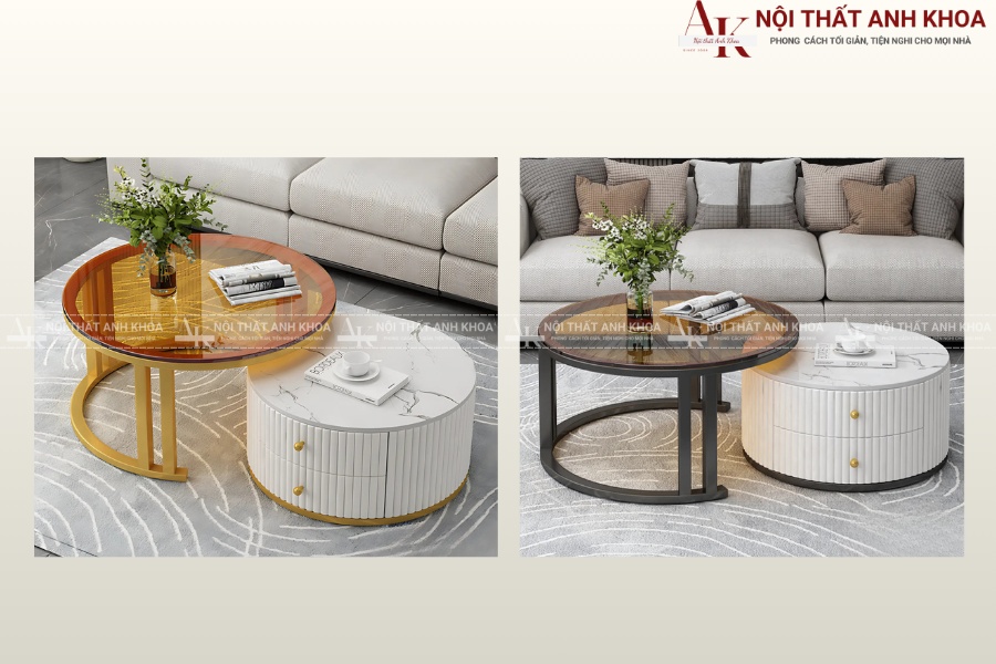 Bàn sofa tròn cao cấp - Điểm nhấn cho nội thất phòng khách Bàn sofa tròn cao cấp - Điểm nhấn cho nội thất phòng khách