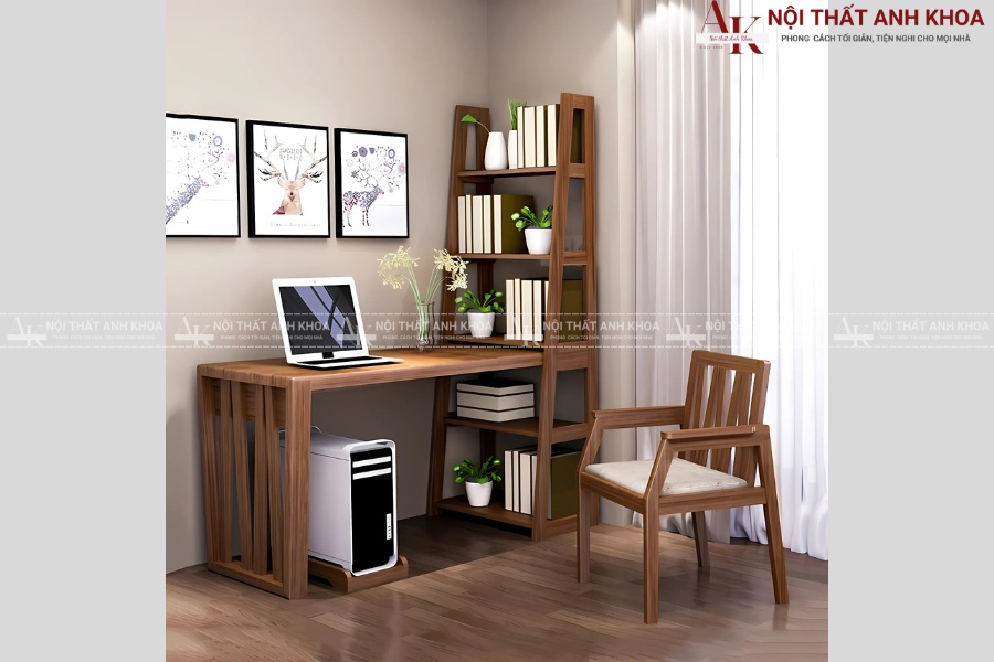 Bàn làm việc gỗ tự nhiên với nội thất văn phòng Bàn làm việc gỗ tự nhiên với nội thất văn phòng