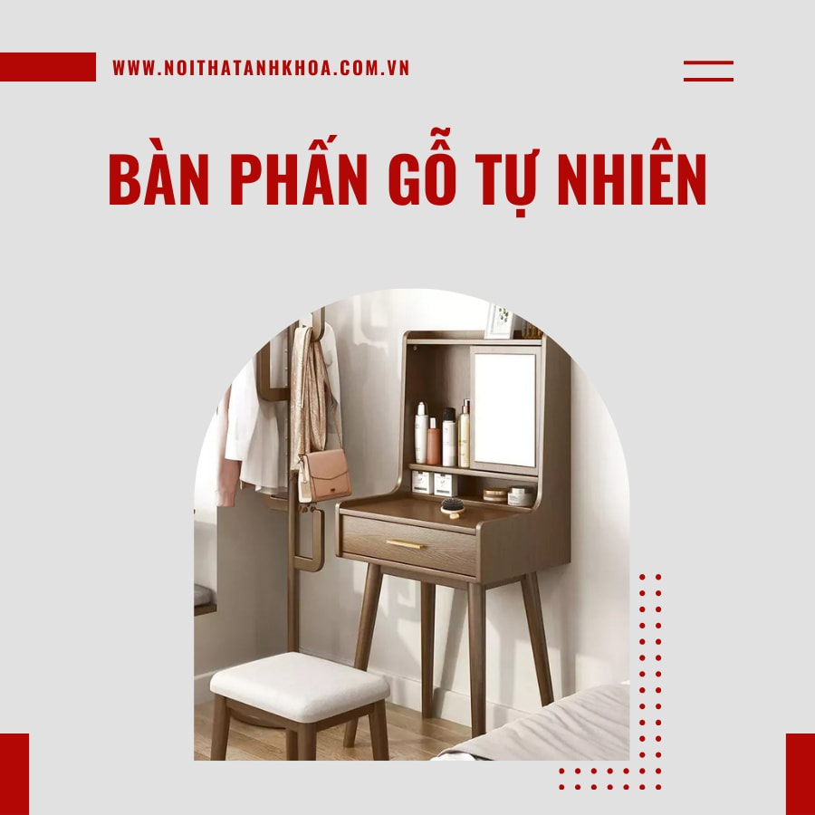Bàn phấn gỗ tự nhiên đẹp tại nội thất Anh Kho  Bàn phấn gỗ tự nhiên đẹp tại nội thất Anh Kho