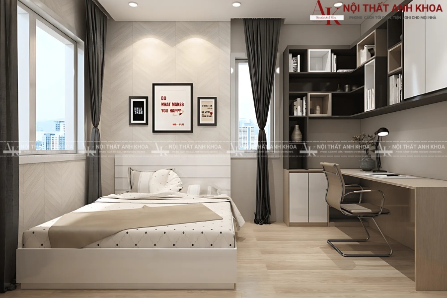 Bàn làm việc kết hợp kệ sách - Giải pháp tiết kiệm diện tích Bàn làm việc kết hợp kệ sách - Giải pháp tiết kiệm diện tích